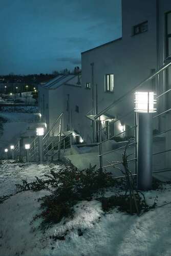 Prüfen Lichtmast Stockholm 289 verzinkt 49cm E27 Norlys