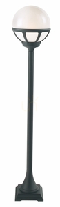 Wegeleuchte NORLYS Bologna 315BL schwarz RAL 9005, opale Kugel, E27, 117,5 cm small 2