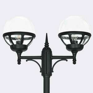 Garten-/Parklaterne BOLOGNA 362B E27 Schwarz RAL9005 Norlys. small 0