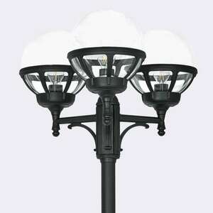 Garten-/Parklaterne BOLOGNA 364B E27 Schwarz RAL9005 Norlys. small 1