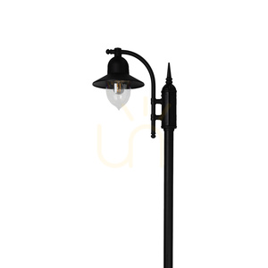 Garten- und Parkleuchte COMO 371BL E27 schwarz, höhenverstellbar 182–249 cm – Norlys small 3