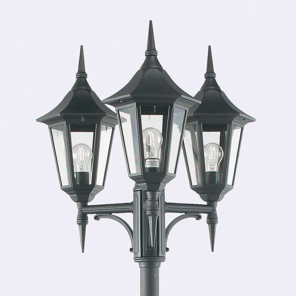 Outdoor Standing Light NORLYS Modena 397 Black E27 LED 3x9W 397BL