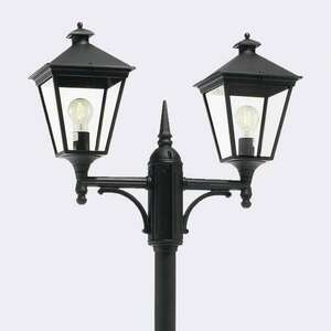 NORLYS LONDON Gartenlaterne 482BL schwarz IP54 2×E27 small 0