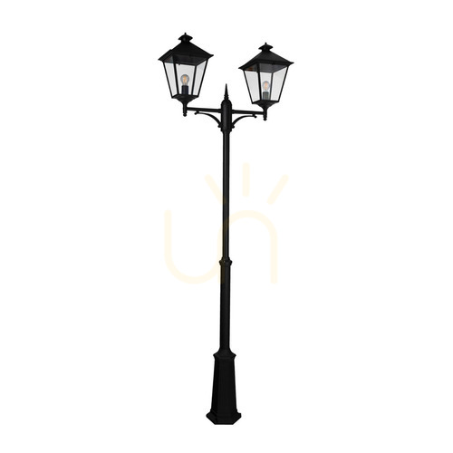 Prüfen Garten-/Parklaterne London Big 492BL 2xE27 IP54 schwarz NORLYS
