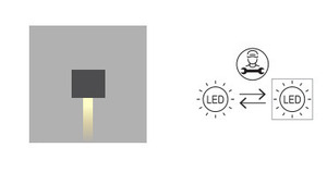 Außenwandleuchte VOSS 5035 Aluminium 9006 6,4W 4000K Norlys small 4