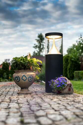 Prüfen NORLYS EGERSUND 5069GR LED-Pollerleuchte, graphitgrau, 63 cm