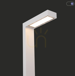 LED-Mastleuchte Asker Pole 5126AL, 216 cm, 18 W, 4000 K, hellgrau RAL 9006 – NORLYS small 1