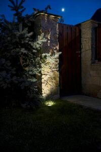 Walkover-Außenleuchte SU-MA LED 1W silber 3000K Ø10,8 cm ST 5024 small 2