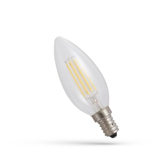 Prüfen Led Kerze E14 230 V 5.5 W Cog Ww Klar Dimmbar Spektrum