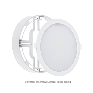 Algine Eco 2w1 Anbaudownlight 18 Ww 230 V 110st Ip20 Ik06 223x35mm Weiß Rund small 7