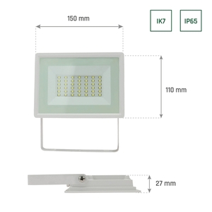 Noctis Lux 3 Flutlicht 30 Ww 230 V Ip65 150x110x27 Weiß small 6