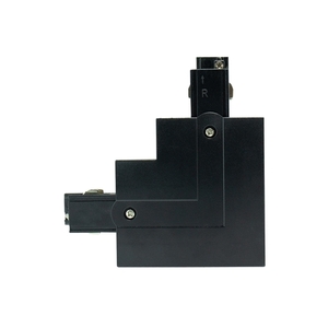 L Rechts Einbausteckverbinder für Eurostandard-Sammelschiene - EUTRAC - Schwarzes Spektrum L-R small 1