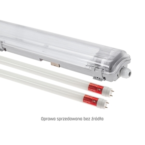 Limea Led Röhre Slim Hermetic G13 2x60 250 V Ip65 710x90x63 Mm Gray small 4