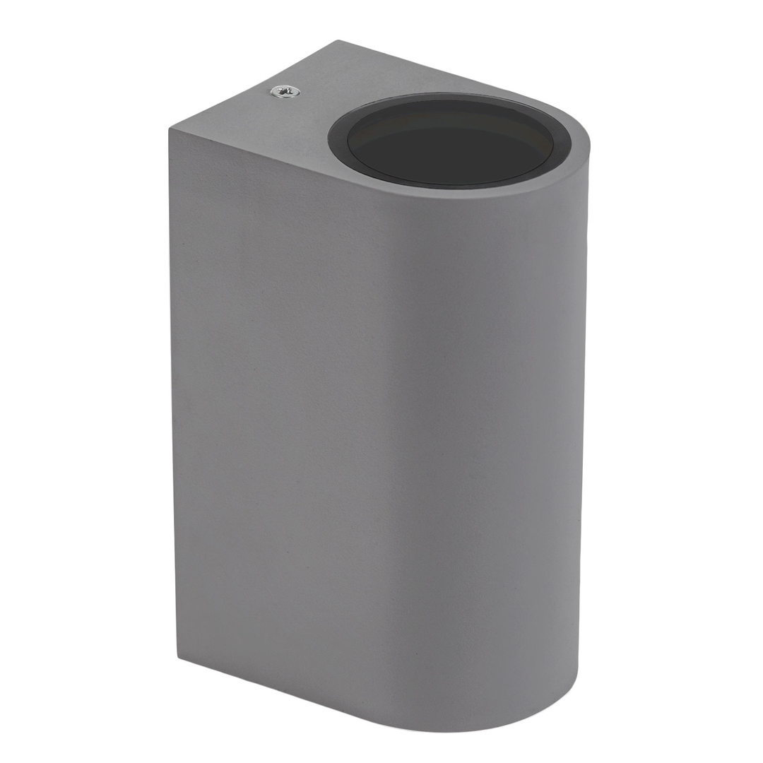 Prüfen Parete Gu10 X2 Bidirektionale Wandleuchte 250 V Ip54 150 X 73 X 95mm Grau Parete Gu10 X2 Bidirektionale Wandleuchte 250 V Ip54 150 X 73 X 95mm Grau