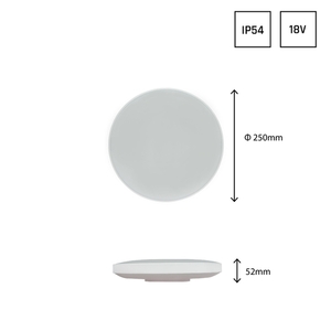 Nymphea Black & White Rings 18 W Cw 230 V 115st Ip54 Fi250x52 White/Black Round. 7 Nymphea Black & White Rings 18 W Cw 230 V 115st Ip54 Fi250x52 White/Black Round. small 7