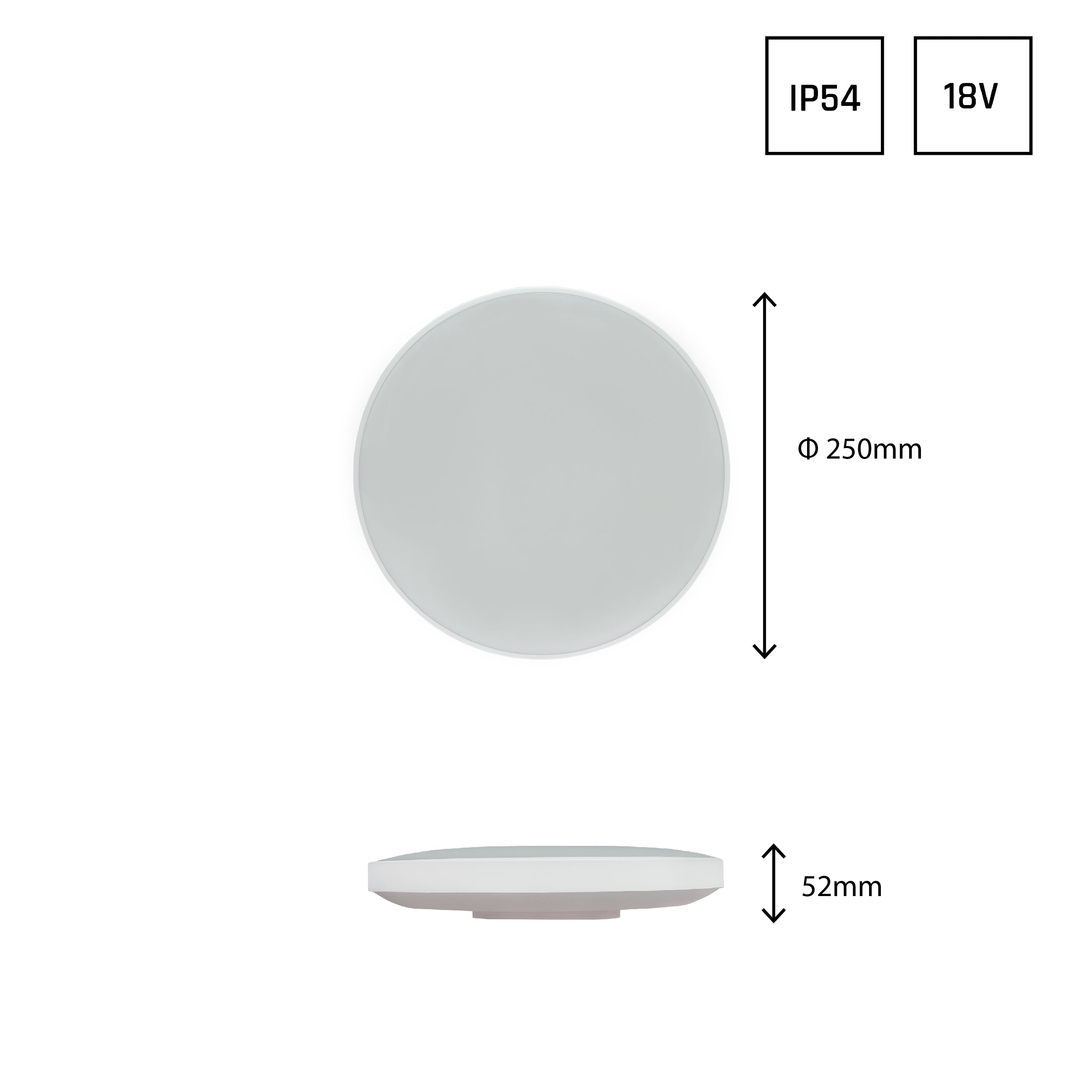 Vorschau Nymphea Black & White Rings 18 W Cw 230 V 115st Ip54 Fi250x52 White/Black Round. Nymphea Black & White Rings 18 W Cw 230 V 115st Ip54 Fi250x52 White/Black Round.