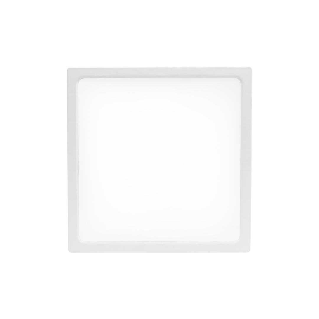 Aussicht Algine Anbaudownlight 24 W Nw 230 V 120st Ip20 Ik06 288x288x38mm Weiß Quadratisch Algine Anbaudownlight 24 W Nw 230 V 120st Ip20 Ik06 288x288x38mm Weiß Quadratisch