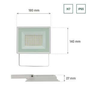Noctis Lux 3 Flutlichtstrahler 50 Ww 230 V Ip65 180x140x27mm Weiß small 6