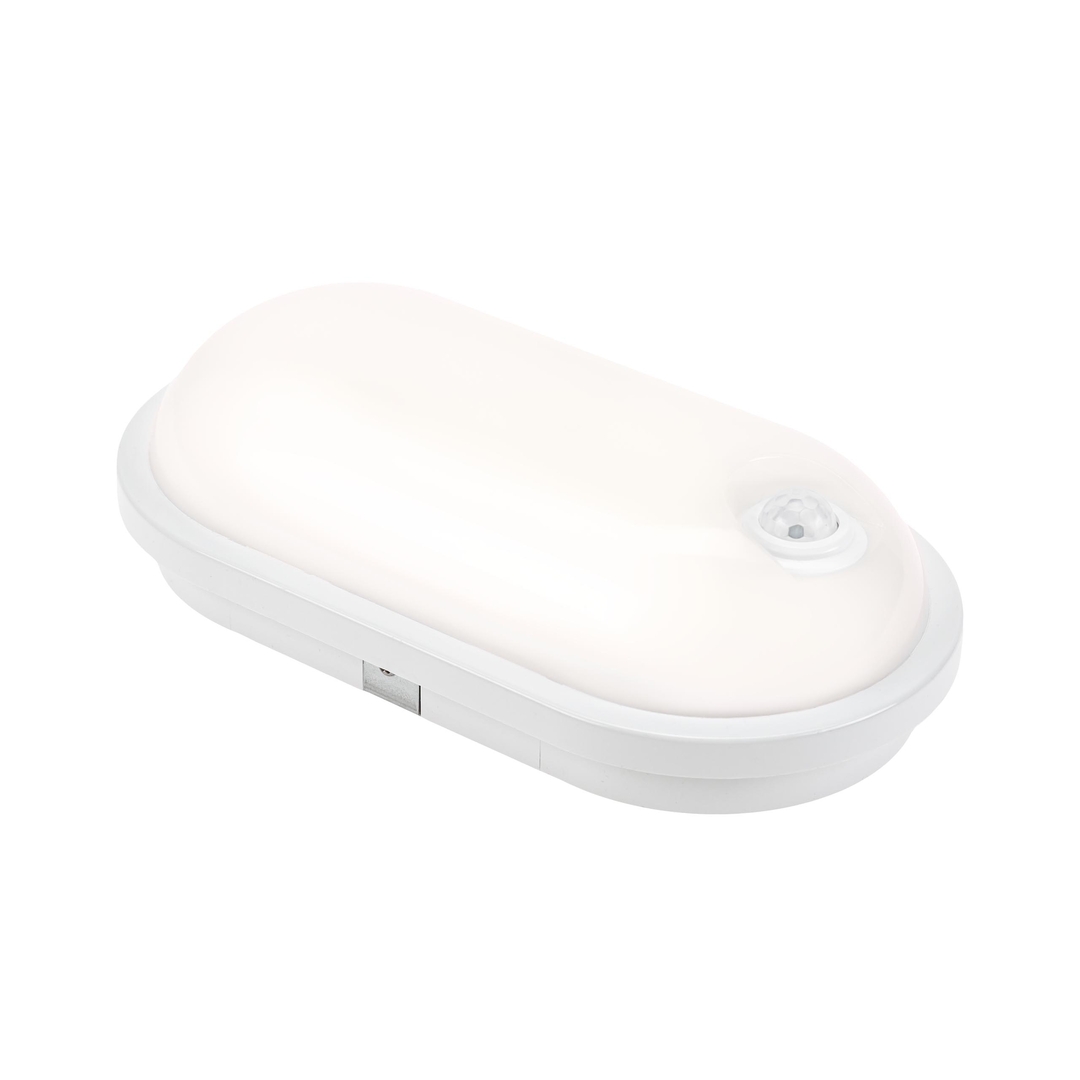 Prüfen Technic Channel Lamp 20 W Nw 230 V 120st Ip54 Ik07 270x145x70mm Weiß Oval Motion Sensor Pir. Technic Channel Lamp 20 W Nw 230 V 120st Ip54 Ik07 270x145x70mm Weiß Oval Motion Sensor Pir.