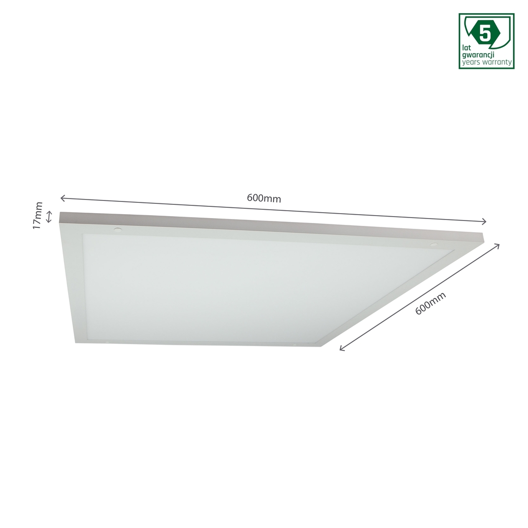 Prüfen Algine Duo 2in1 Panel 30 W Nw 230 V 120st Ip20 Ik06 600x600x17mm Weiß 5 Jahre Gu.netzteil integriert Algine Duo 2in1 Panel 30 W Nw 230 V 120st Ip20 Ik06 600x600x17mm Weiß 5 Jahre Gu.netzteil integriert