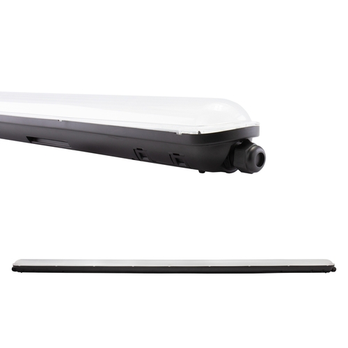 Prüfen Limea Gigant Hermetic 150cm 52 W Nw 230 V IP65 IK10 1490x72x70mm Schwarz 5 Jahre Garantie.