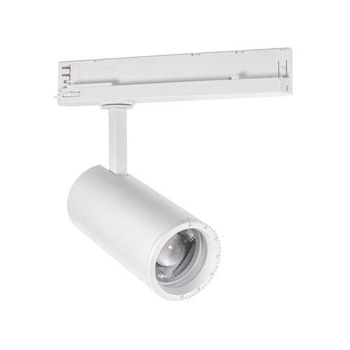 Prüfen Spot Zoom Tri-Phase Stromschienenleuchte, 32 W, verstellbarer Lichtwinkel 20 55°, Farbe Weiß