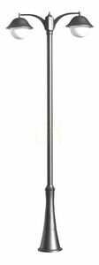 Gartenlaterne SU-MA 2-armig Kugel 310 cm schwarz patina OGMW 2 O-BD small 0