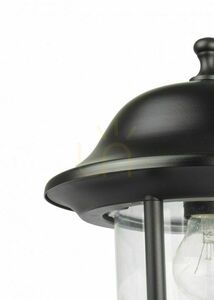 Außenwandleuchte SU-MA Prince schwarz patina E27 K 3012/1/O g small 1