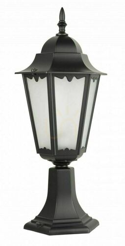 Prüfen Außenstehleuchte SU-MA Retro schwarz patina Glas Aluminium 52 cm K 4011/1/H