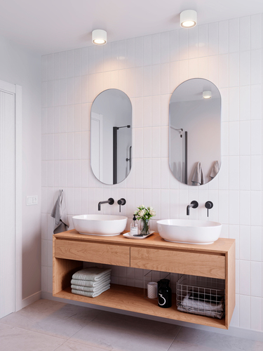 Prüfen LANDON Nordlux LED Metall Weiß Badezimmerlampe