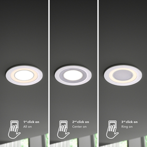 CLYDE Nordlux LED-Einbauleuchte Kunststoff Weiß small 6