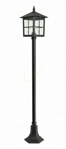 Prüfen Außenstehleuchte SU-MA Wenecja K 5002/1/KW schwarz patina Eisglas 156 cm