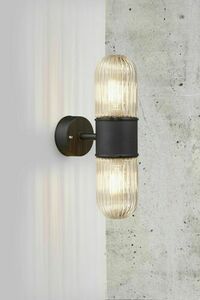 KONYO Nordlux E27 2x40W Metall Wandleuchte Schwarz small 2