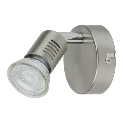 Prüfen CANIS Nordlux GU10 50W Metall gebürstetes Nickel Unterputz-Leuchtmittel