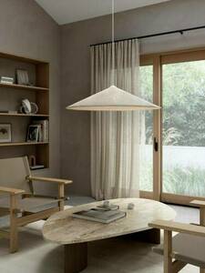 Pendelleuchte DFTP Hill 85, weiß, Tyvek, 3 × E27 small 1