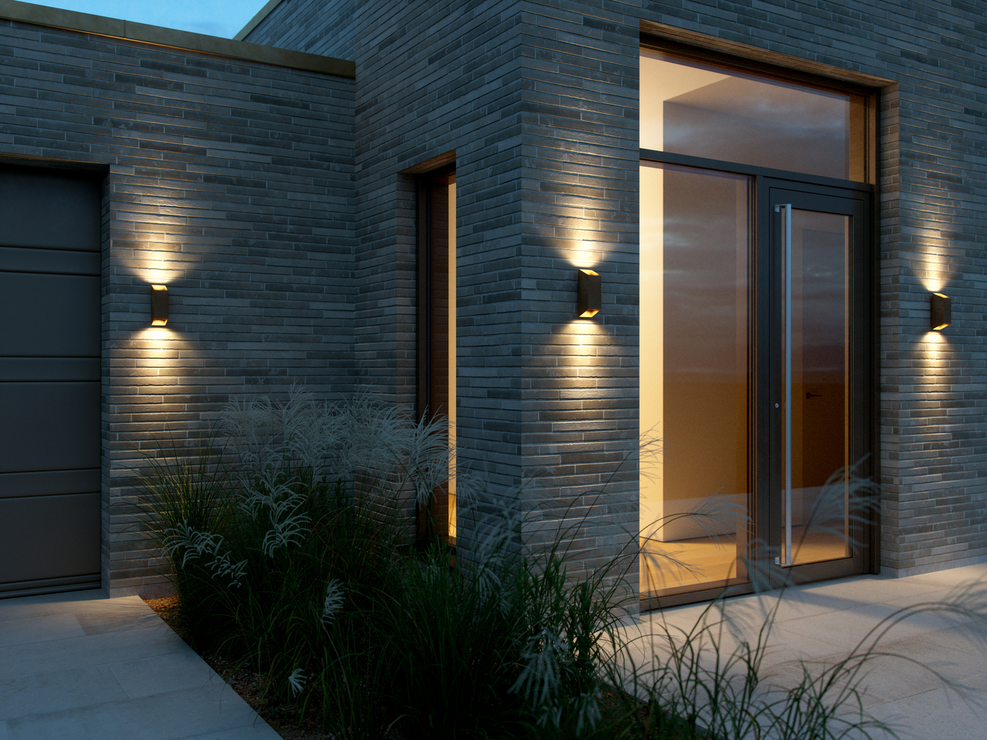 Outdoor Wall Light NICO Square 22 Nordlux 2218221009 Rusty 2xGU10 35W IP54 Up and Down 23.5 cm