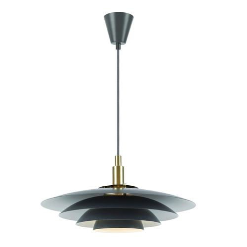 Prüfen BRETAGNE Pendelleuchte Nordlux G9 25W Metall Grau