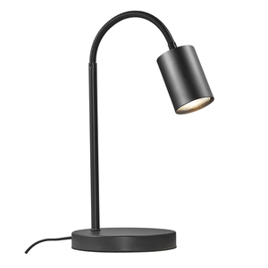 EXPLORE Tischleuchte GU10 7W schwarz 360° drehbarer Kopf flexibler Arm 37 cm 2213505003 Nordlux small 1