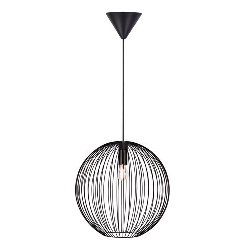 Prüfen BERONI Nordlux E27 60W Metall Pendelleuchte Schwarz