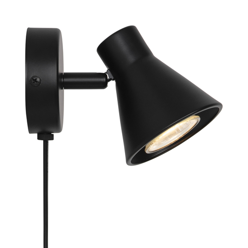 Prüfen EIK Nordlux GU10 35W Metall Schwarz Wandlampe.