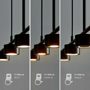 CLYDE Nordlux LED Metall-Deckenleuchte Schwarz small 4