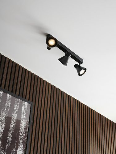 Prüfen EIK Nordlux GU10 3X35W Metall-Deckenleuchte Schwarz