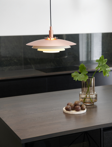 Prüfen BRETAGNE Pendelleuchte Nordlux G9 25W Metall Kupfer