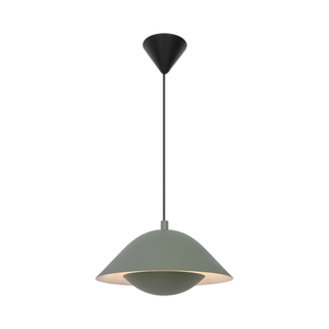 FREYA Nordlux E27 40W Metall Pendellampe Staubig Grün small 1