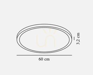 Plafond 60cm OJA Smart CCT LED - schwarz - NORDLUX small 8