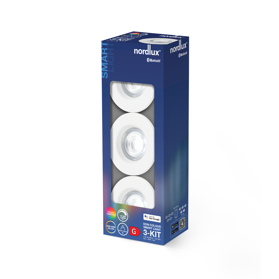 DonSmart Nordlux LED flush-mounted luminaire Plastic White