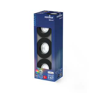 DonSmart Nordlux LED-Einbauleuchte Kunststoff Schwarz small 0