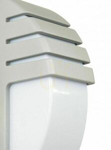 Außenwandleuchte SU-MA CITY 1836 AL silber Aluminiumguss 35 cm small 1