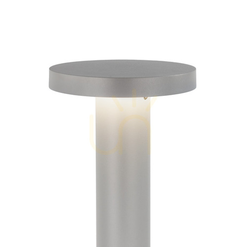 Prüfen Pollerleuchte Norlys Borg Bollard 6120AL LED 16,1 W 3000 K, 35 cm, hellgrau RAL 9006