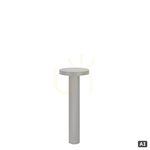 Prüfen NORLYS Borg Bollard 6170AL LED-Poller, Hellgrau RAL 9006, 16 W 3000 K, 55 cm, TRIAC-dimmbar